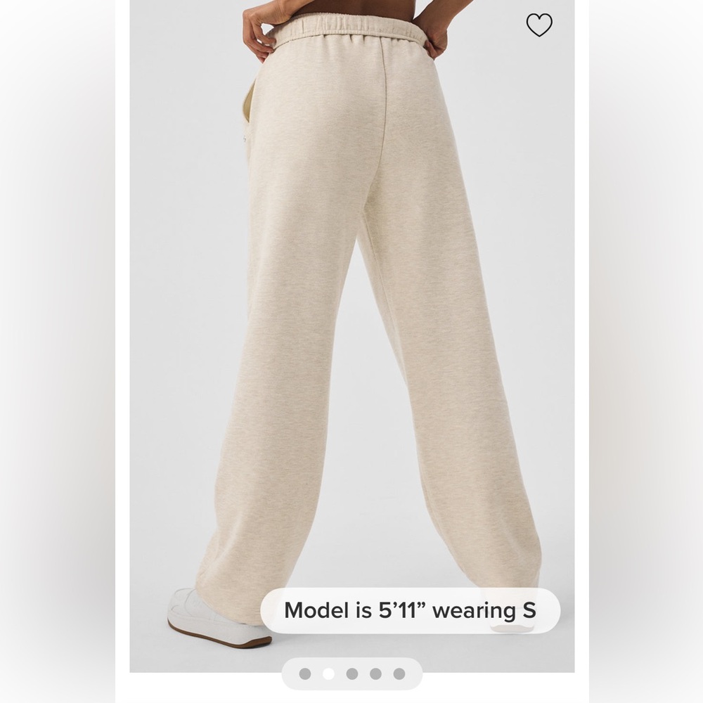 Accolade Straight Leg Sweatpant -Oatmeal Heather-L-NWT - Picture 2 of 7